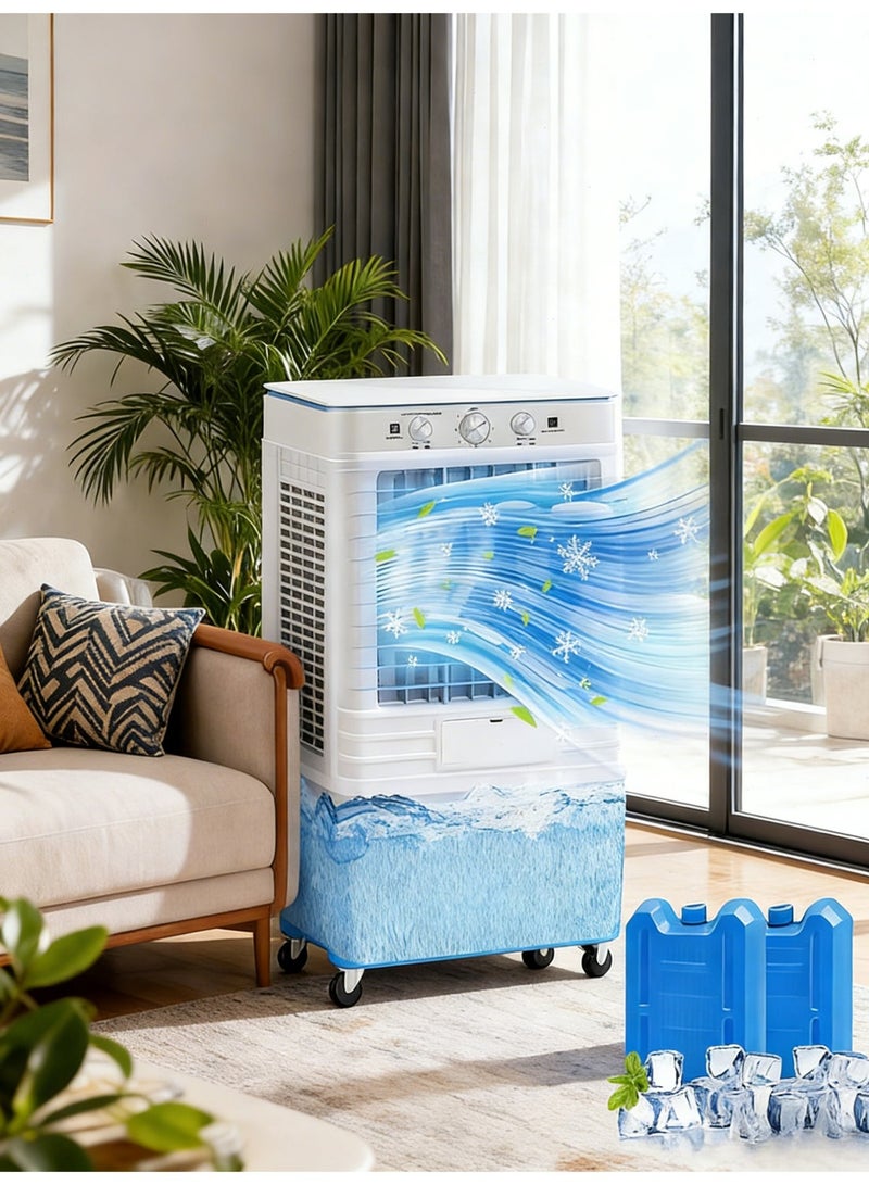 Yoawllty Evaporative Air Coolers, 3-speed fan settings, 120° oscillation, cooling fan with large-capacity water tank for sustained delivery of cool air - Image 4